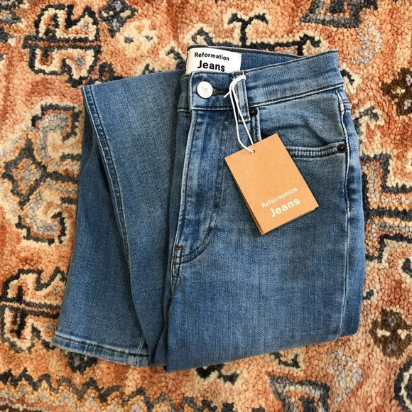 Reformation Barbados High Rise Skinny Denim Jeans - Picture 1 of 11